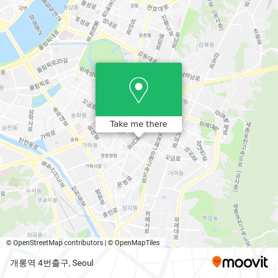 개롱역 4번출구 map