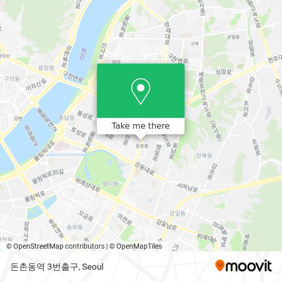 돈촌동역 3번출구 map