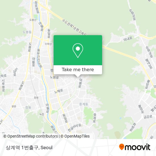 상계역 1번출구 map