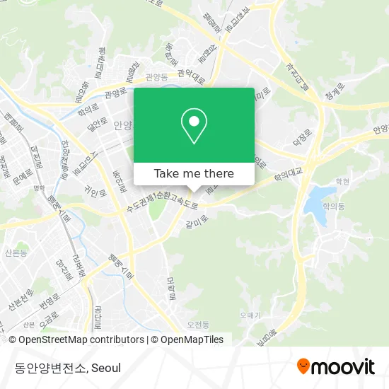 동안양변전소 map