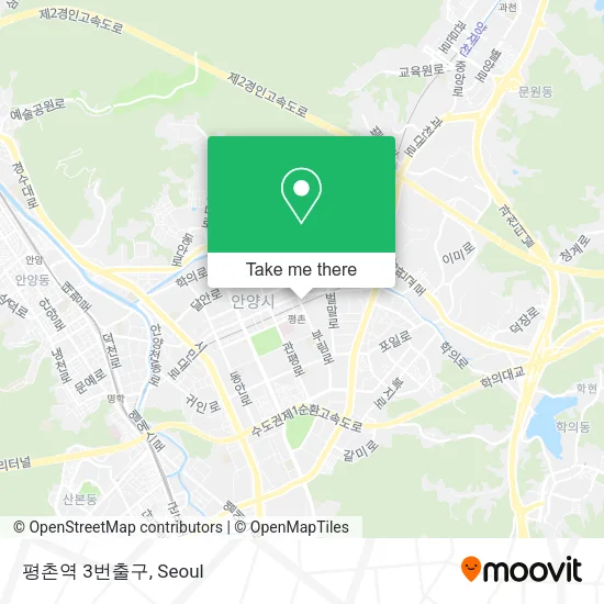 평촌역 3번출구 map