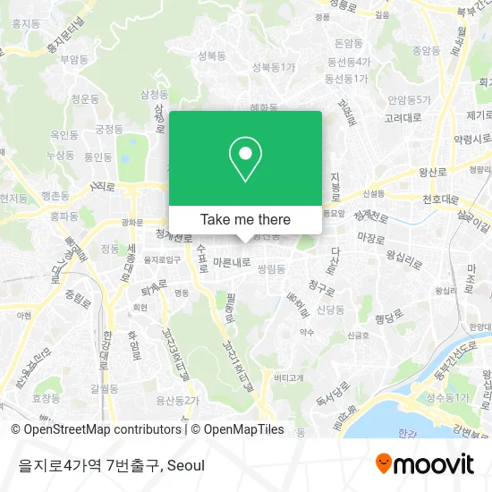 을지로4가역 7번출구 map