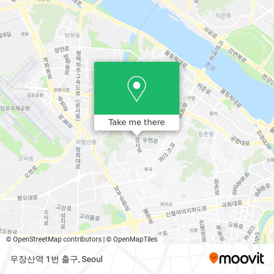 우장산역 1번 출구 map