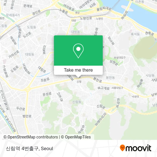 신림역 4번출구 map