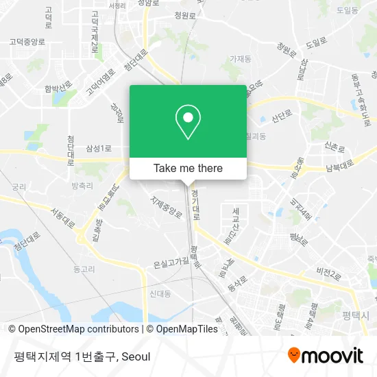 평택지제역 1번출구 map