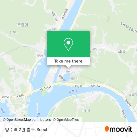 양수역 2번 출구 map