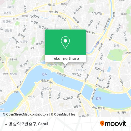 서울숲역 2번출구 map