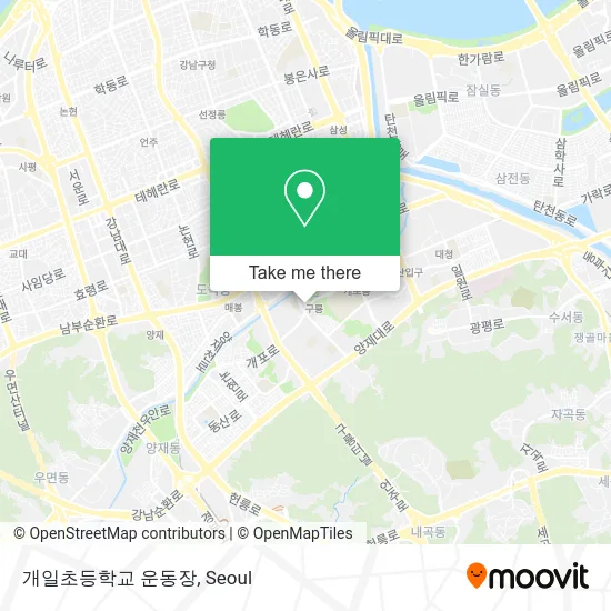 개일초등학교 운동장 map