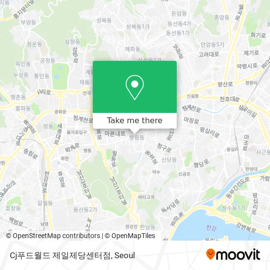 Cj푸드월드 제일제당센터점 map