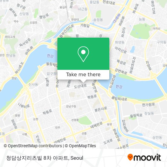 청담상지리츠빌 8차 아파트 map