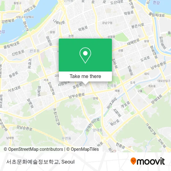 서초문화예술정보학교 map