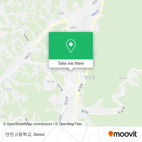 연천고등학교 map