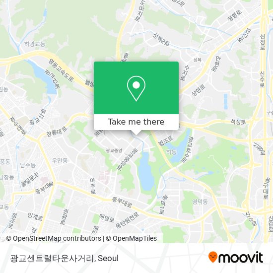 광교센트럴타운사거리 map