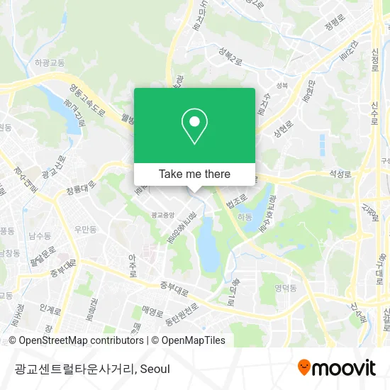 광교센트럴타운사거리 map