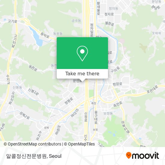 알콜정신전문병원 map
