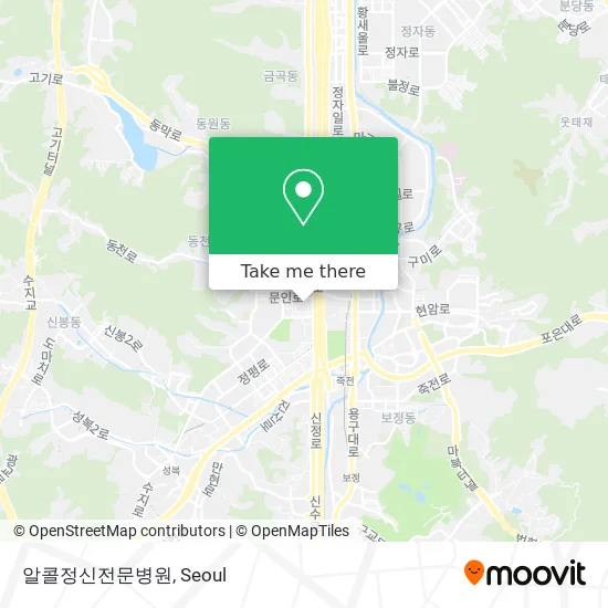 알콜정신전문병원 map