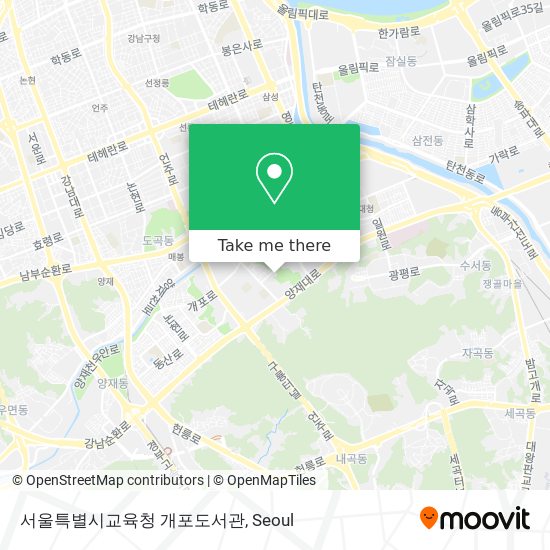 서울특별시교육청 개포도서관 map