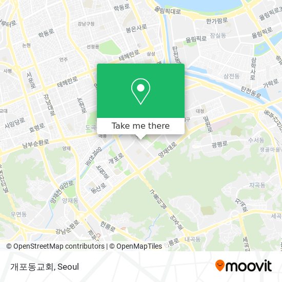 개포동교회 map