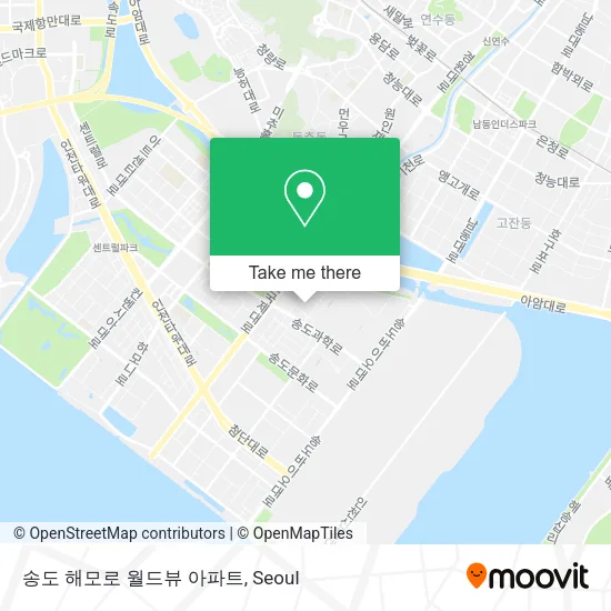 송도 해모로 월드뷰 아파트 map