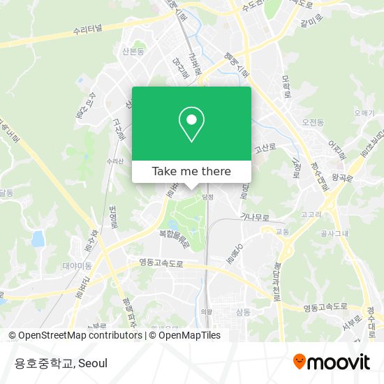 용호중학교 map