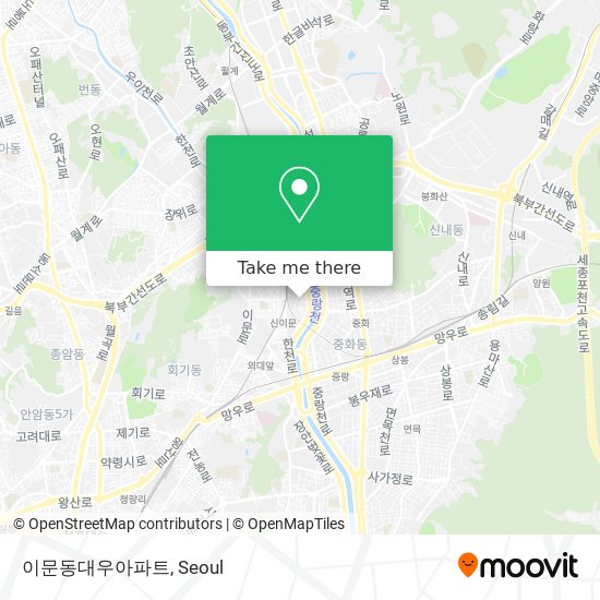 이문동대우아파트 map
