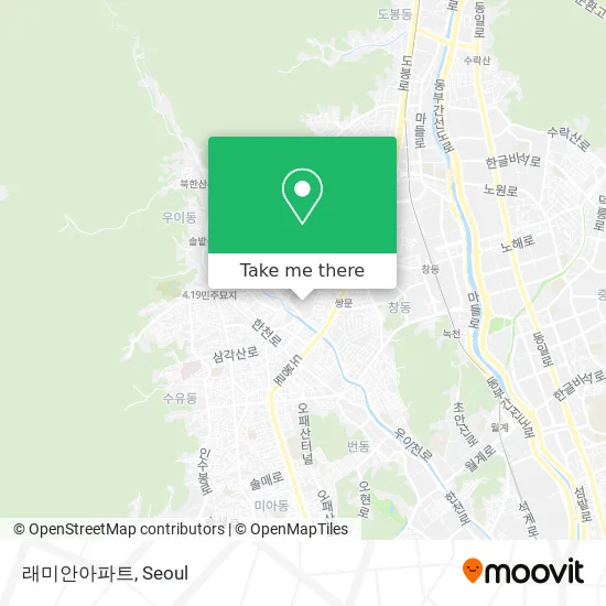 래미안아파트 map