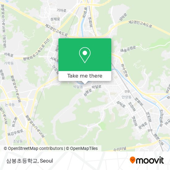 삼봉초등학교 map