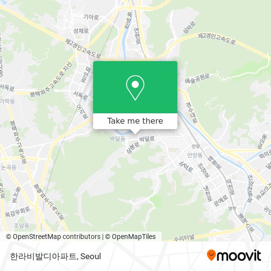 한라비발디아파트 map