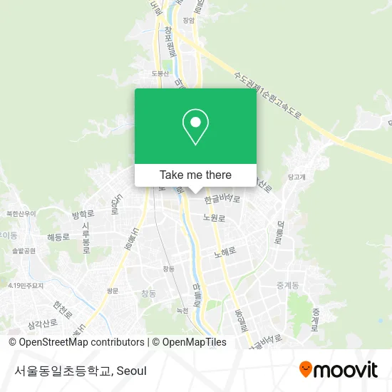 서울동일초등학교 map