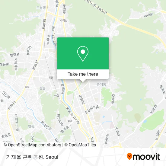 가재울 근린공원 map