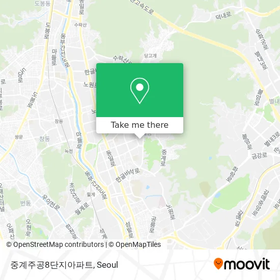 중계주공8단지아파트 map