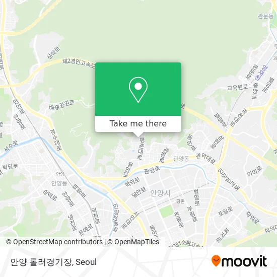 안양 롤러경기장 map