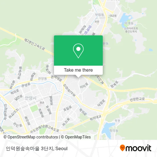 인덕원숲속마을 3단지 map