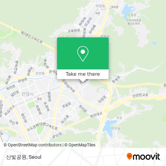 산빛공원 map