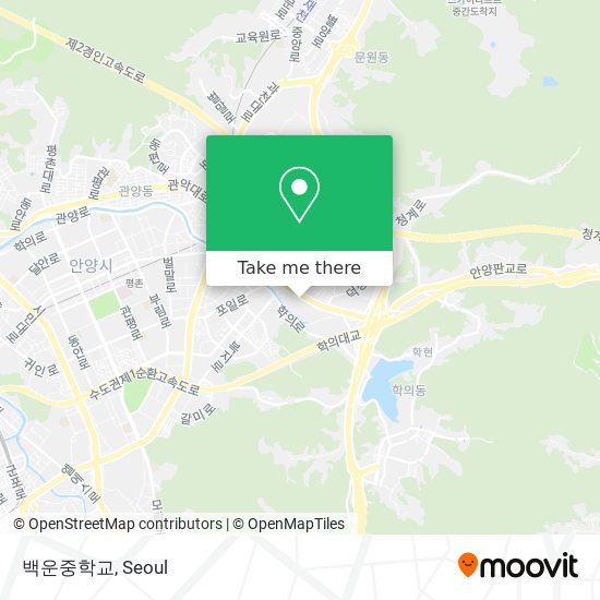 백운중학교 map