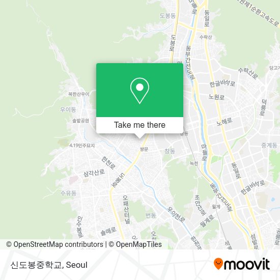 신도봉중학교 map