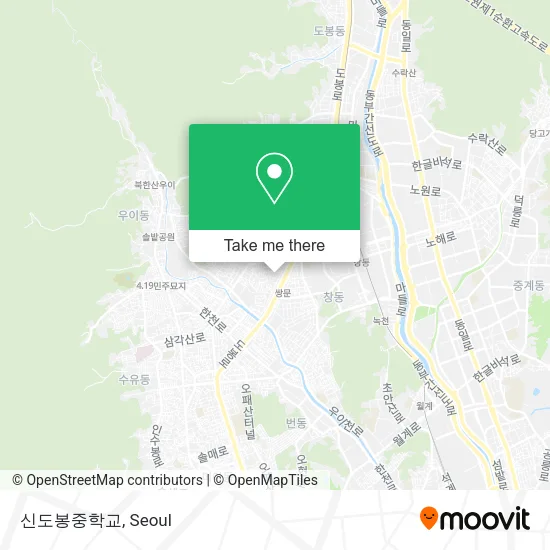 신도봉중학교 map