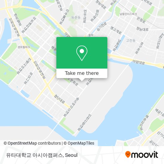 유타대학교 아시아캠퍼스 map