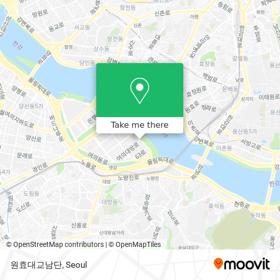 원효대교남단 map