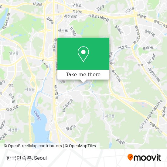 한국민속촌 map
