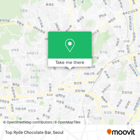 Top Ryde Chocolate Bar map