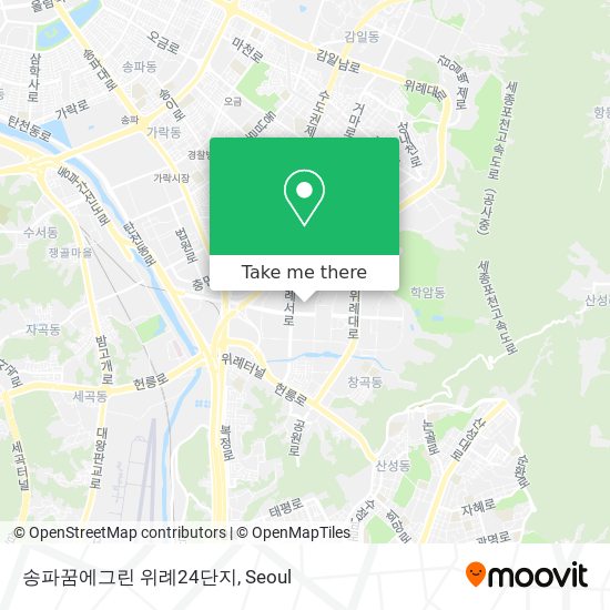 송파꿈에그린 위례24단지 map