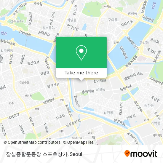 잠실종합운동장 스포츠상가 map