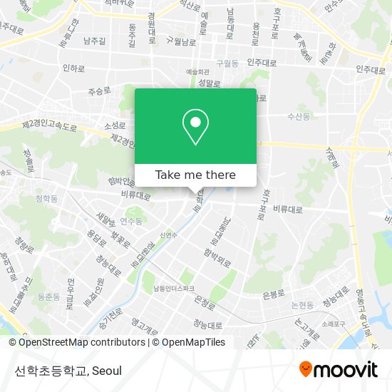 선학초등학교 map