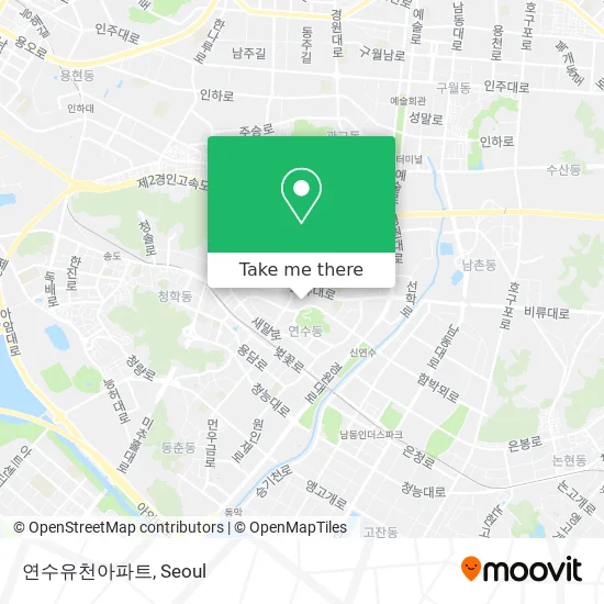 연수유천아파트 map