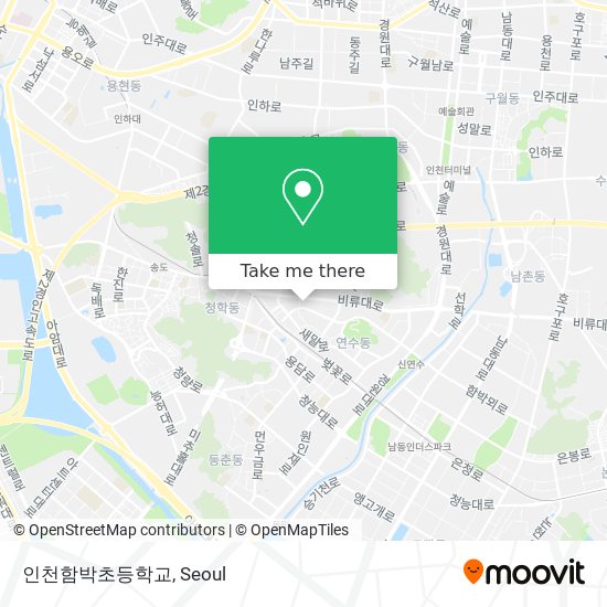 인천함박초등학교 map