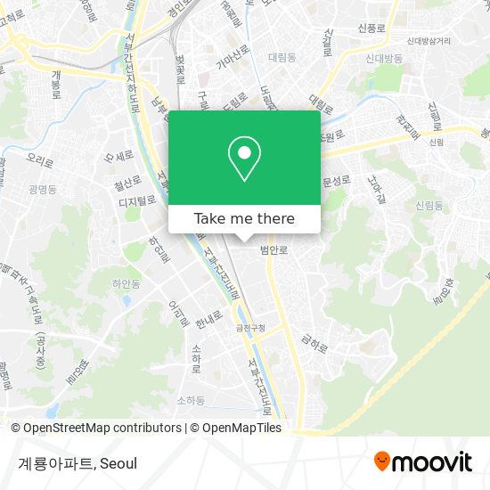계룡아파트 map
