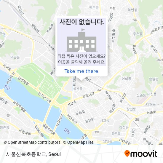 서울신북초등학교 map