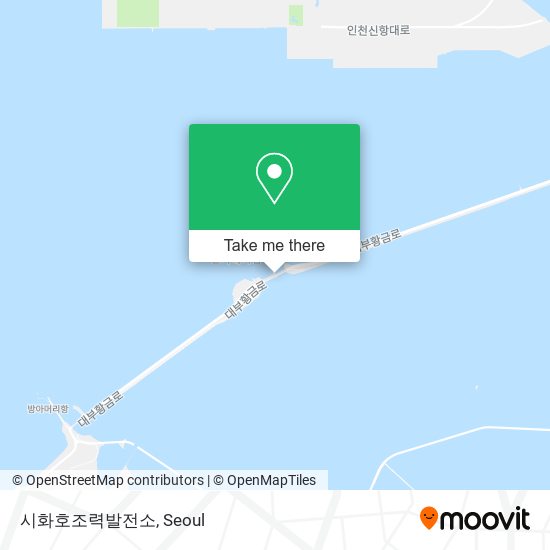 시화호조력발전소 map