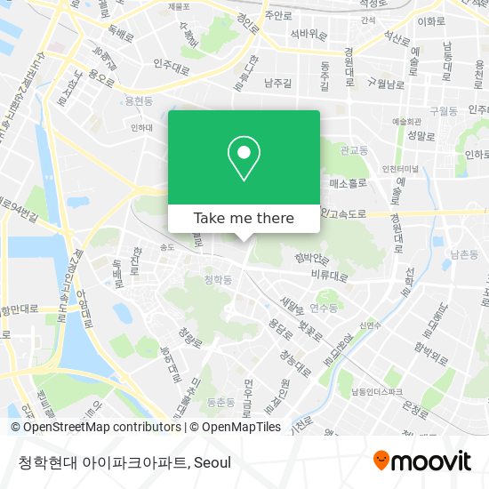 청학현대 아이파크아파트 map